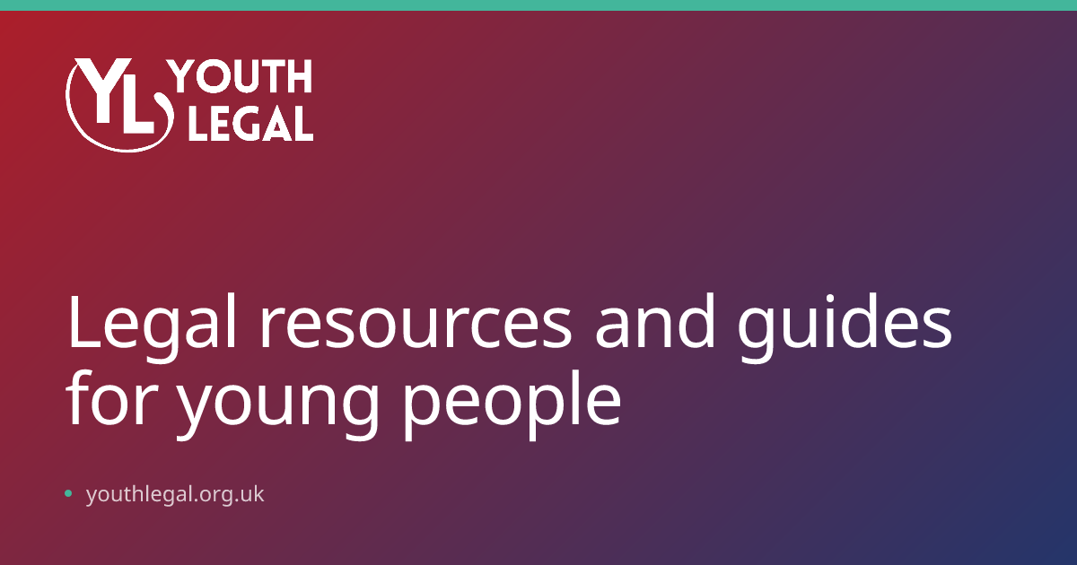 Legal resources and guides for young people | Youth Legal